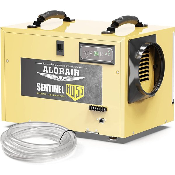 Alorair 120 PPD COMMERCIAL DEHUMIDIFIER, WITH DRAIN HOSE FOR CRAWL SPACES, BASEMENTS HD55-Gold